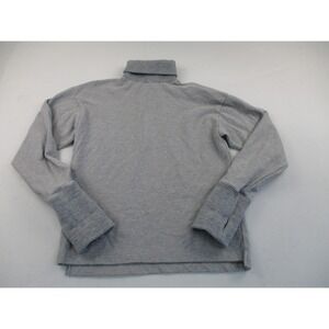 Tee Library Turtleneck Men M Grey Graphic Sleeve Develop Research Thumbhole